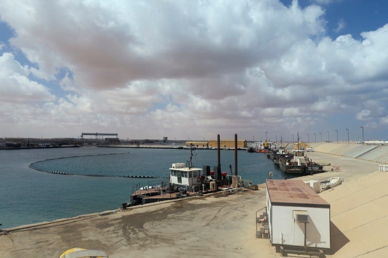 A view of Es Sider export terminal in Ras Lanuf, where a North Korean-flagged tanker had loaded crude oil, March 11, 2014 [Esam Omran Al-Fetori / Reuters]