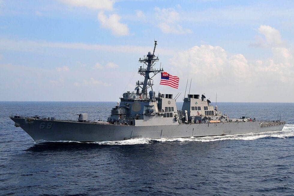 US Navy's guided-missile destroyer, the USS Sullivans [US Navy photo by Mass Communication Specialist 2nd Class Daniel Barker/Released]