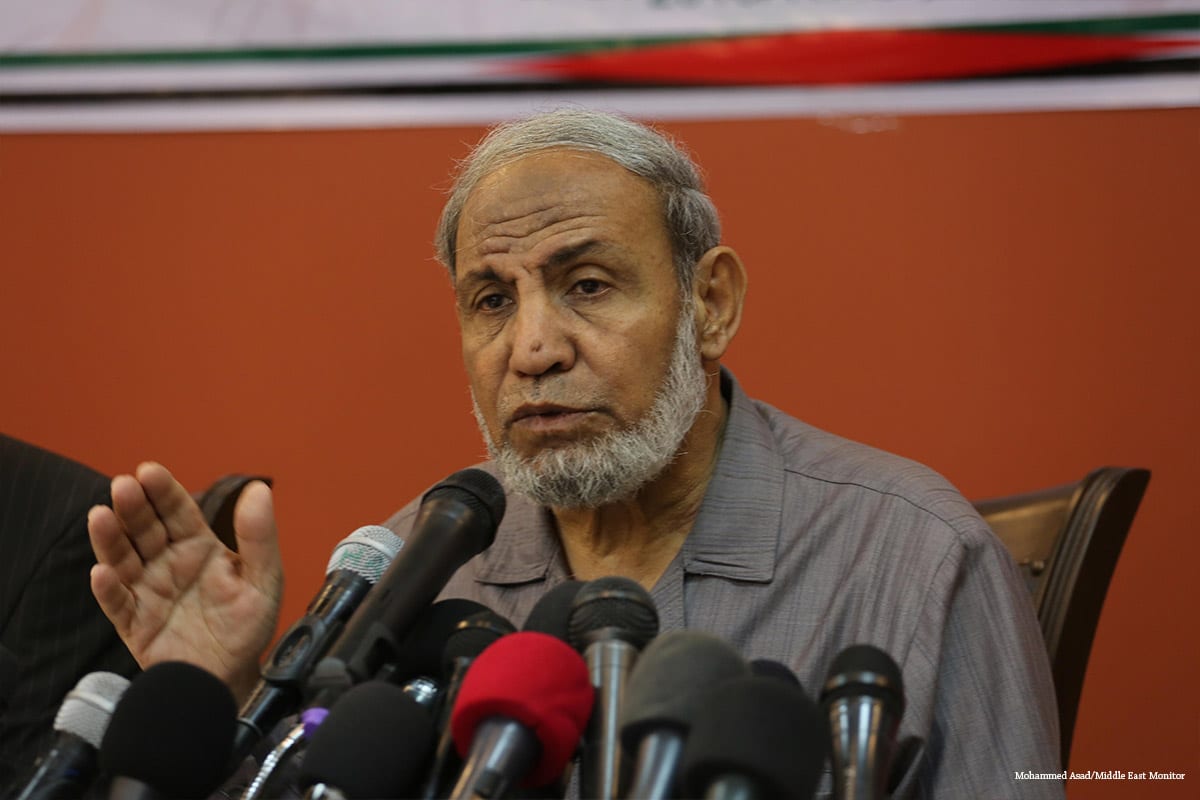 Mahmoud Al-Zahar, a member of the Hamas leadership in Gaza [Mohammed Asad/Middle East Monitor]