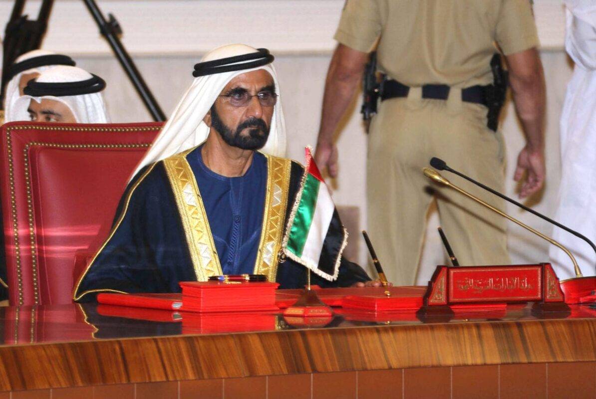 Ruler of Dubai, Vice President and Prime Minister of the United Arab Emirates (UAE) Sheikh Mohammed Bin Rashid Al-Maktoum in Manama, Bahrain on 6 December 2016 [Stringer/Anadolu Agency]