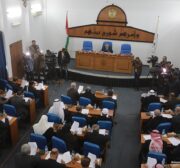 Legislative Council held a parliamentary session in Gaza to discuss the attack on the parliamentary immunity of a number of its members on 21 December 2016 [Mohammed Asad/Middle East Monitor]