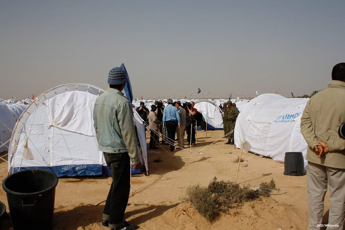 Image of migrants in Libya [DFID/Wikipedia]