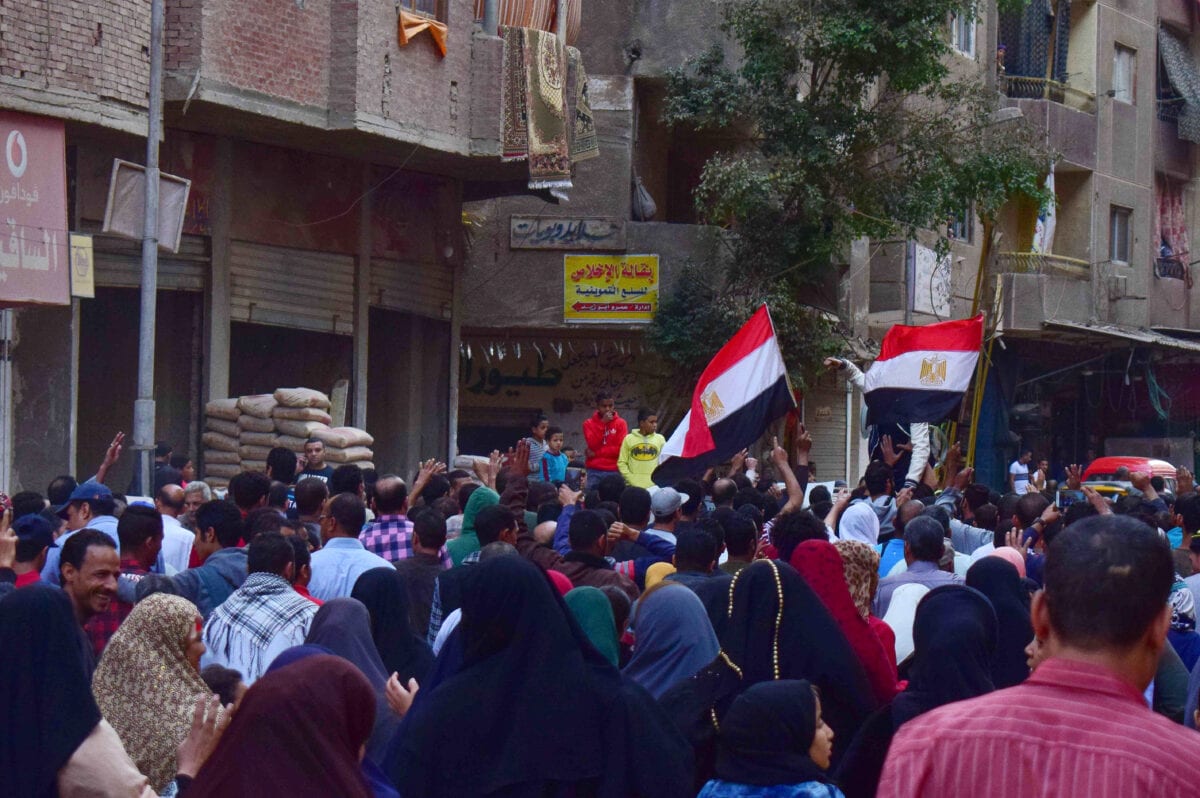 Egyptian supporters of the Muslim Brotherhood protesting in Cairo, Egypt on 11 November 2016 [Apaimages]