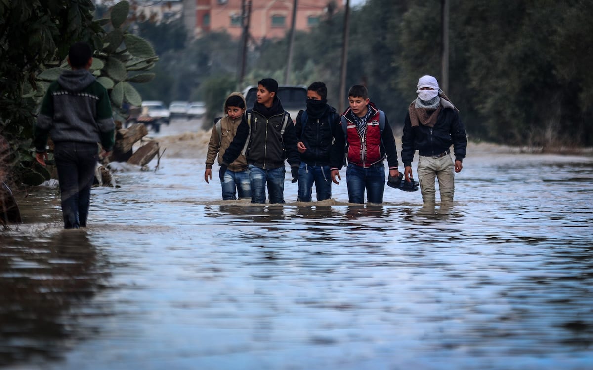 Heavy rain then a rainbow, in Gaza – Middle East Monitor