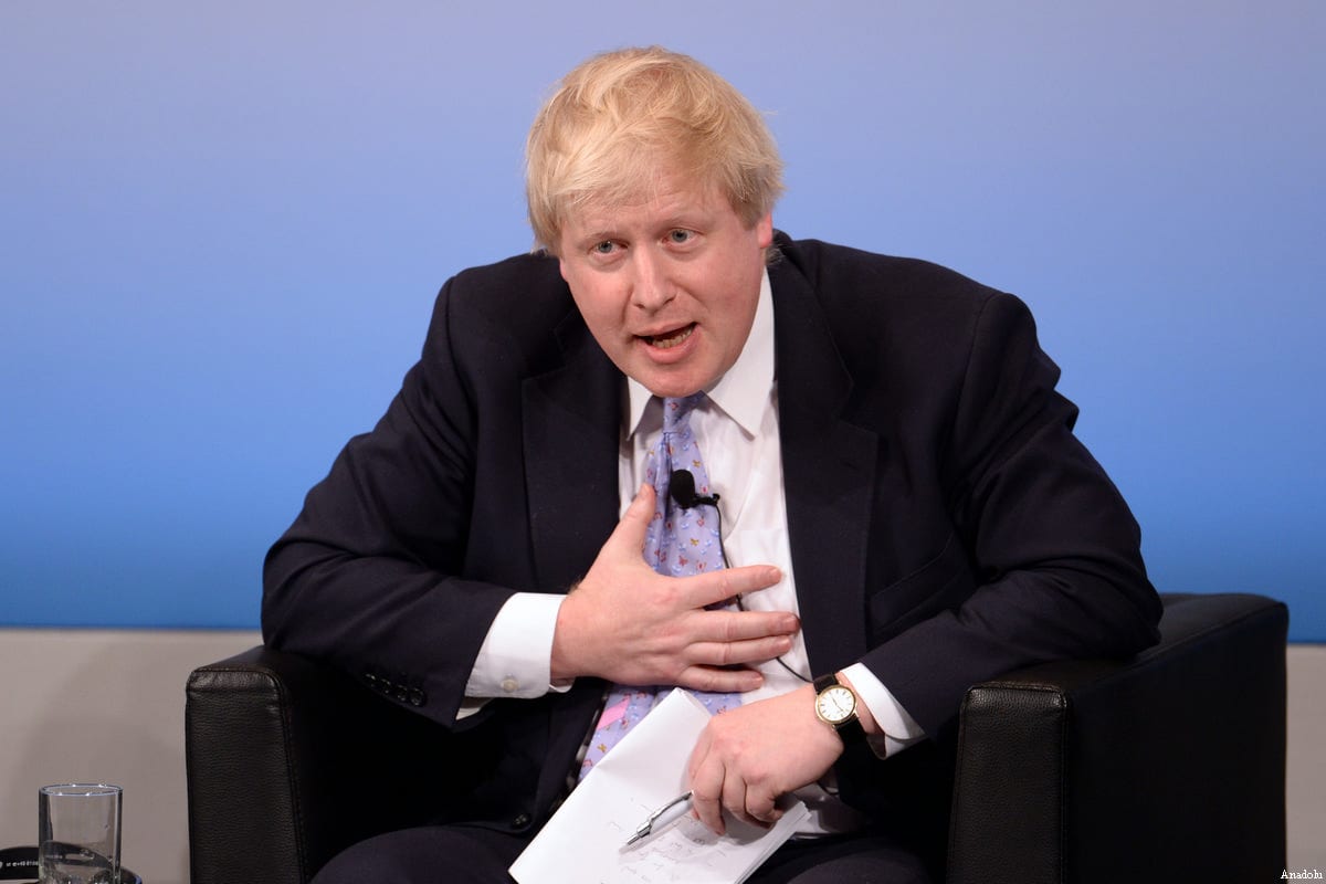 British Foreign Secretary Boris Johnson talks at the 53rd Munich Security Conference on Februrary 17, 2017 [Andreas Gebert/Anadolu Agency]