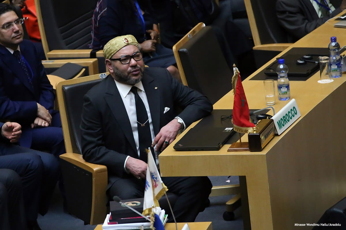 Moroccan King Mohammed VI attends the assembly of the African Union (AU) [Minasse Wondimu Hailu/Anadolu]