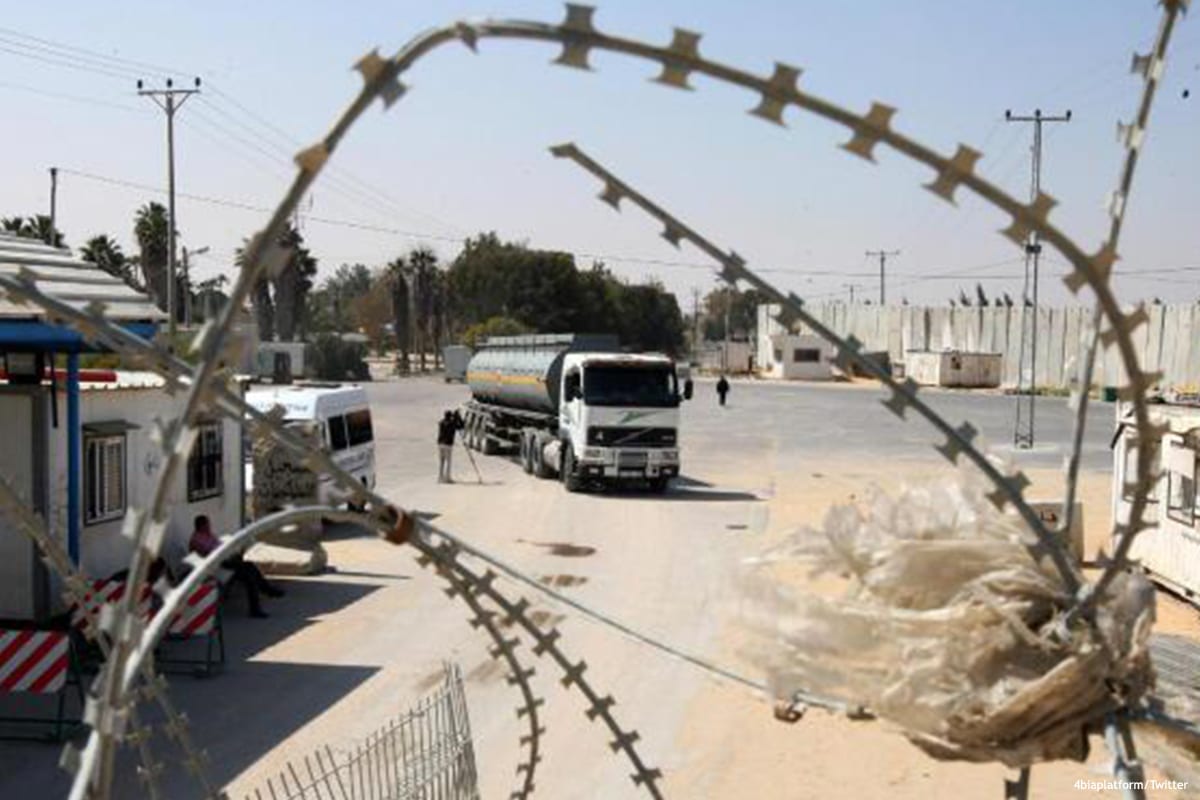 Image of the Kerem Shalom crossing between Israel and the Gaza Strip [4biaplatform/Twitter]