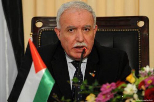 The Palestinian Authority (PA) Foreign Minister Riyadh Al-Maliki [Yael arava com/Facebook]