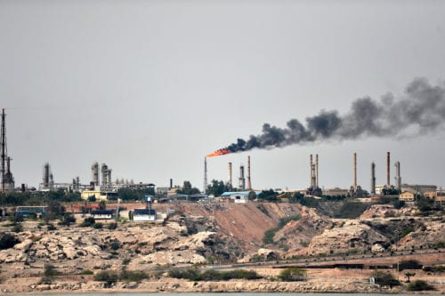 A general view of the Port of Kharg Island Oil Terminal, in the Persian Gulf on March 12, 2017. [Fatemeh Bahrami – Anadolu Agency]