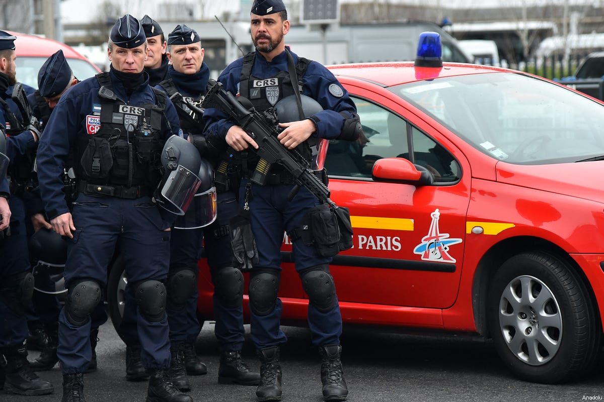 French policemen operate at Orly Airport, near Paris, France on 18 March 2017 [Mustafa Yalçın - Anadolu Agency]