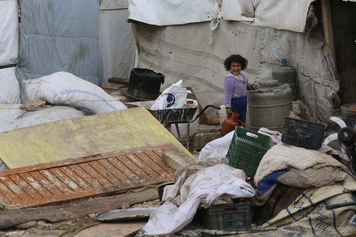 Syrian children are seen at a refugee camp in Beirut, Lebanon on March 21, 2017 (Ratib Al Safadi - Anadolu Agency )