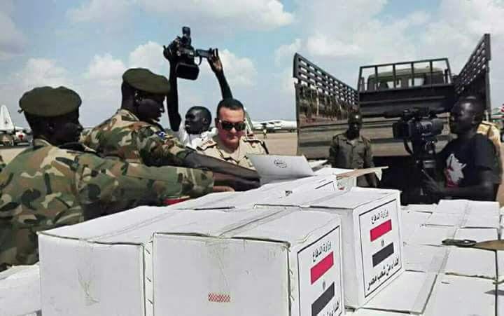 Discovery of arms cache from Egypt intercepted on route to SPLM/N which is engage in civil war in Southern Kordofan against Sudan