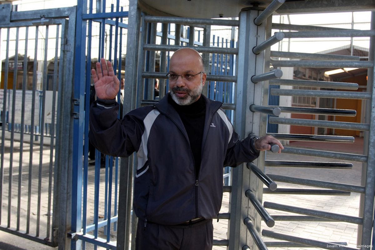 Image of Ahmad Attoun at Qalandiya checkpoint on 7 December 2011 [Issam Rimawi/Apaimages]