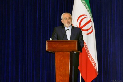 Image of Iranian Foreign Minister Mohammad Javad Zarif in Bishkek, Kyrgyzstan on 19 April 2017 [Nezir Aliyev/Anadolu]