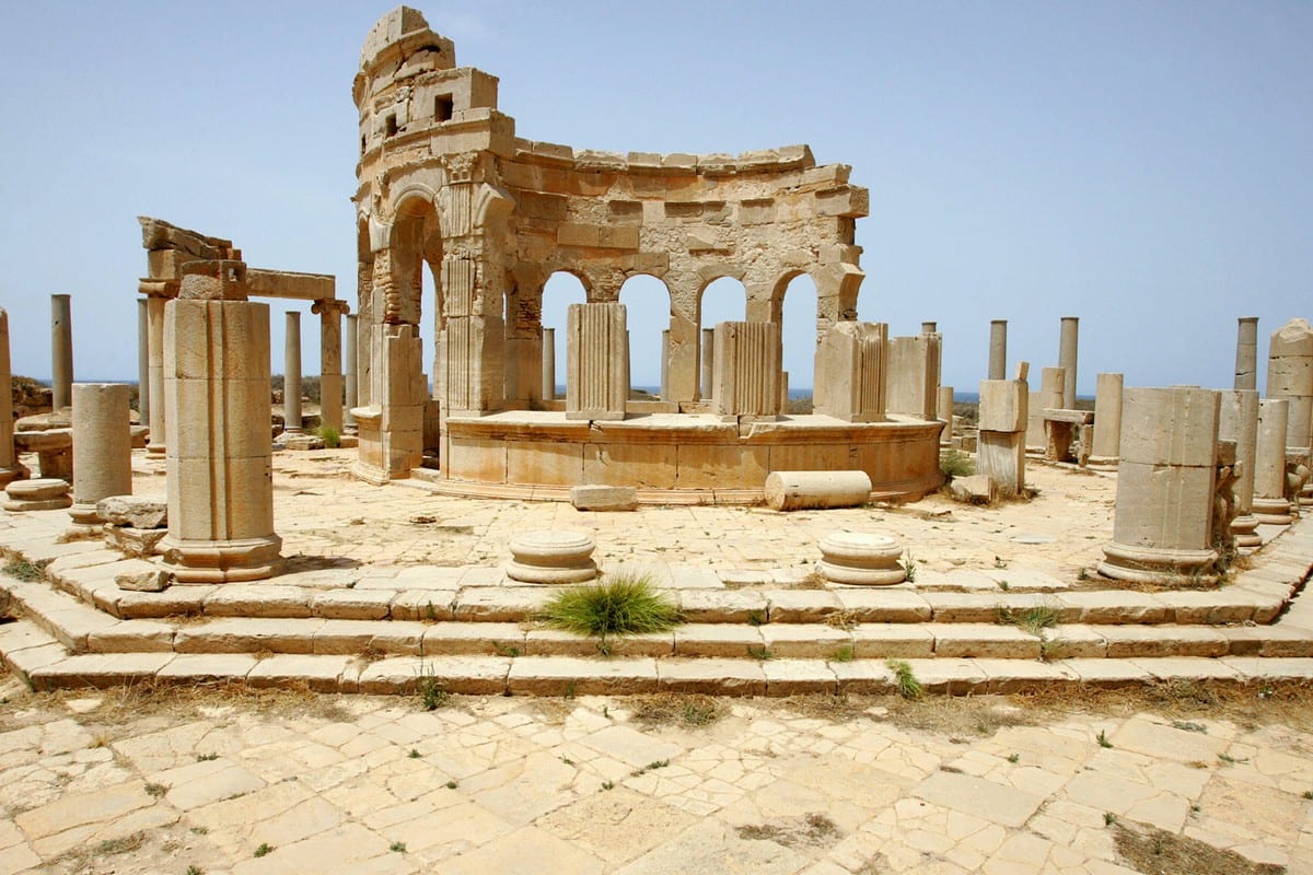 A view of Leptis Magna in Libya.