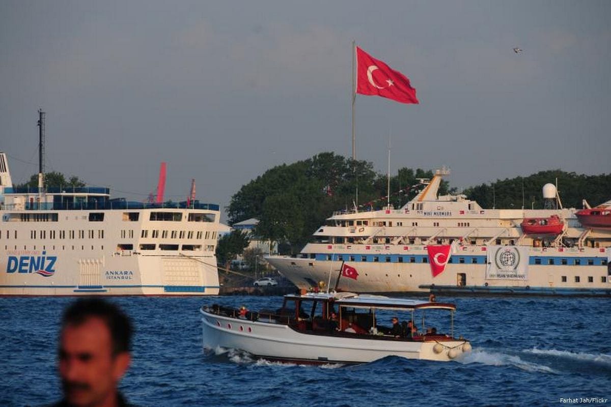 Image of the humanitarian aid boat, the MV Mavi Marmara, before it left Turkey in 2010 [Farhat Jah/Flickr]