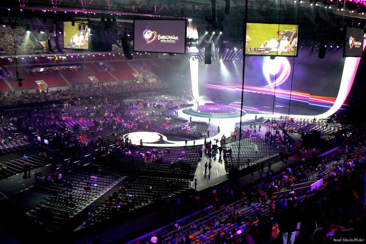 People take their seats as the Eurovision song contest begins in Duesseldorf, Germany on 14 May 2011 [Noel Slevin/Flickr]