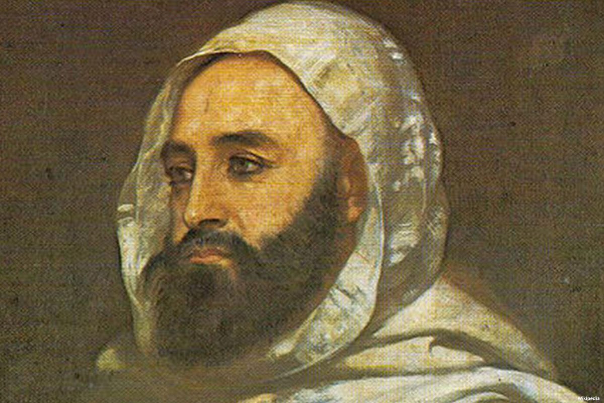 A painting of Algeria’s national hero, Abdelkader El-Jazairi [Wikipedia]
