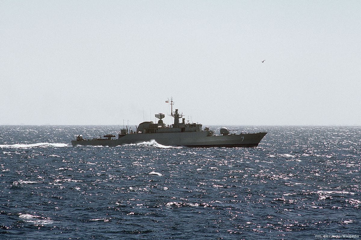 Image of an Iranian warship [PH1 Alex Hicks/Wikipedia]