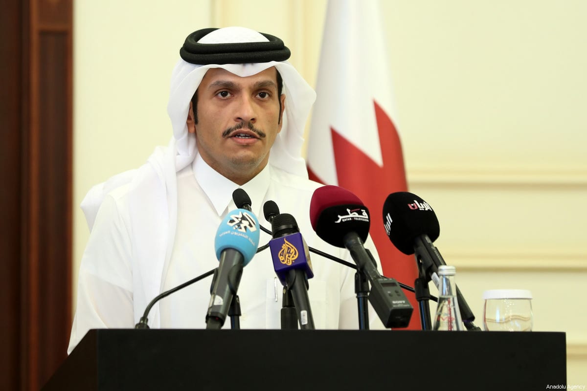Qatari Foreign Minister, Sheikh Mohammed bin Abdulrahman Al-Thani in Doha, Qatar on 15 July 2017 [Mohamed Farag/Anadolu Agency]