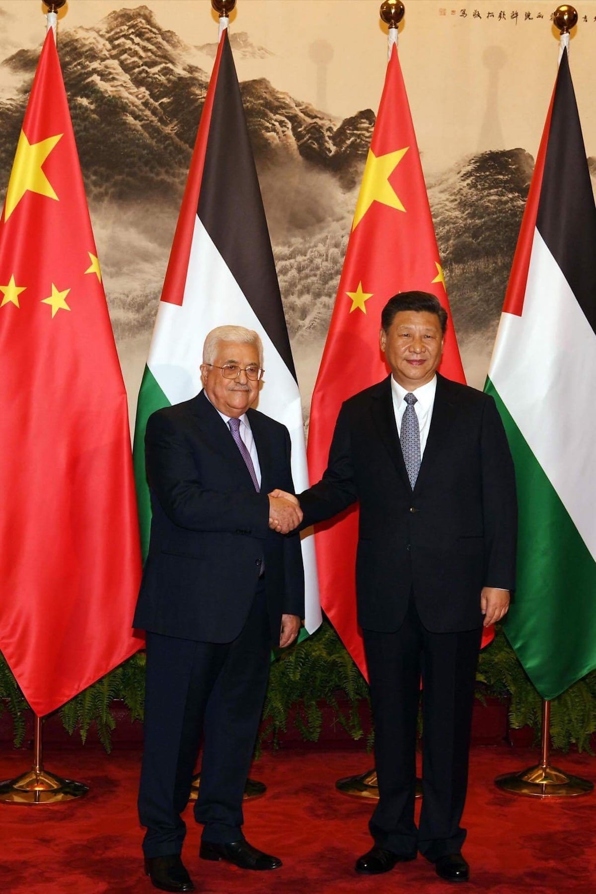 palestine president visit china