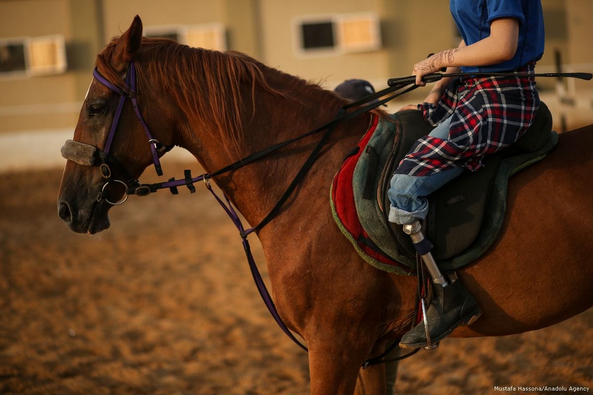 Horse power Riding helps disabled Gazan teen build confidence Middle