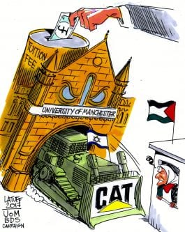 UoM BDS Campaign - Cartoon [Latuff]