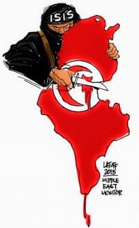 ISIS in Tunisia - Cartoon [Latuff/MiddleEastMonitor]