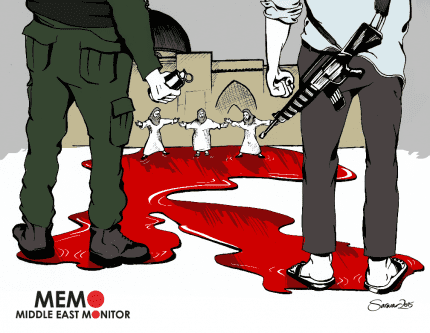 Al-Aqsa Defenders - Cartoon [Sarwar Ahmed/MiddleEastMonitor]