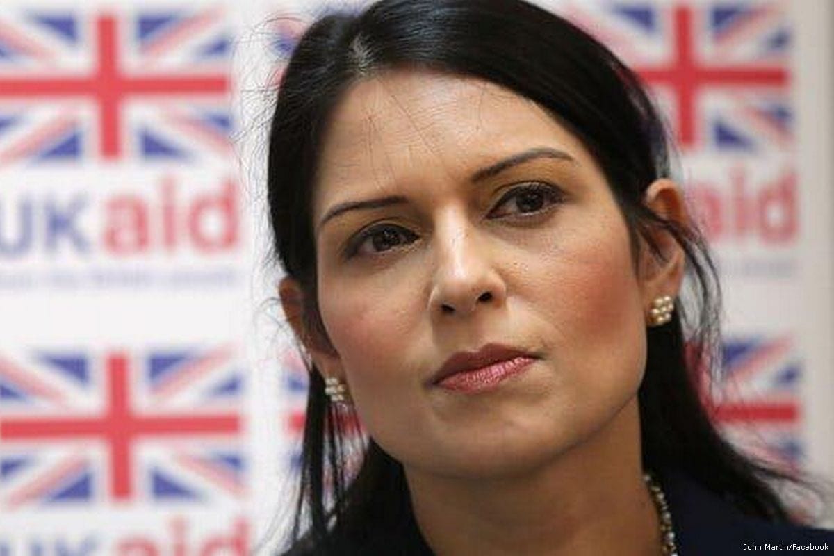 UK Home Secretary Priti Patel [John Martin/Facebook]