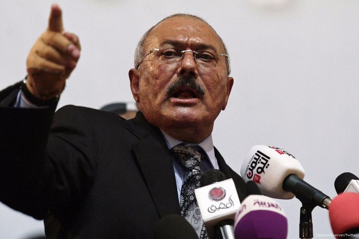 Former Yemeni president, Ali Abdullah Saleh [DplmtcObserver/Twitter]
