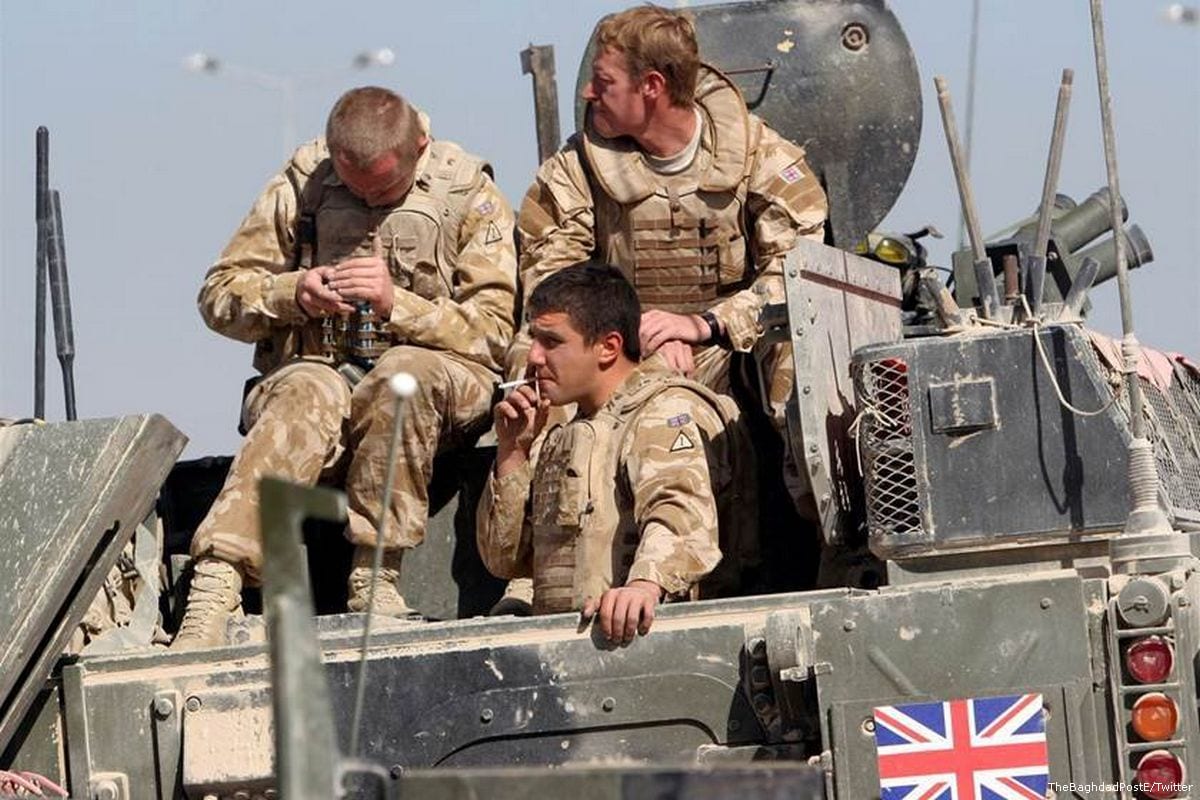 British troops in Iraq. [TheBaghdadPostE/Twitter]