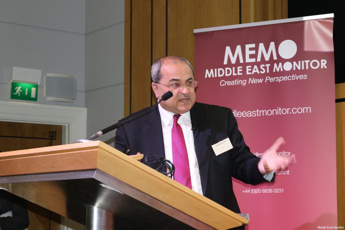 Dr Ahmad Tibi, Member of Knesset seen at Middle East Monitor's 'Jerusalem: Legalising the Occupation' conference in London, UK on 3 March, 2018 [Jehan Alfarra/Middle East Monitor]