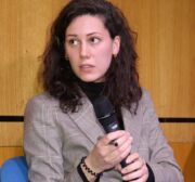 Amelia Smith seen at Middle East Monitor's 'Jerusalem: Legalising the Occupation' conference in London, UK on 3 March, 2018 [Jehan Alfarra/Middle East Monitor]