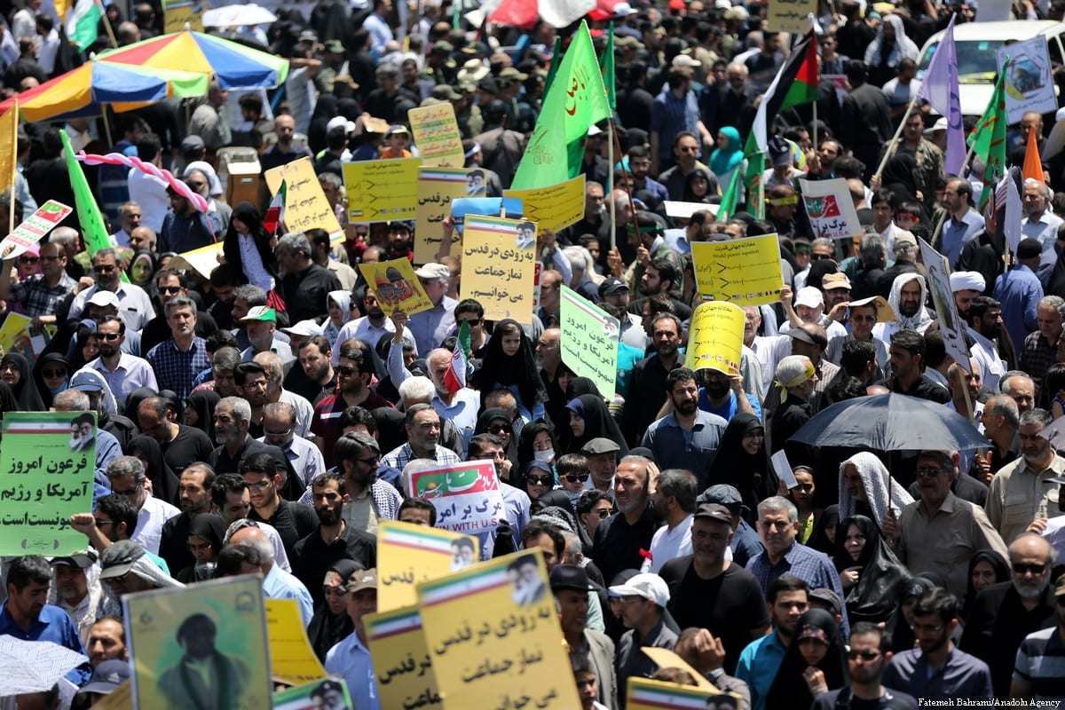 AlQuds day march in Iran Middle East Monitor