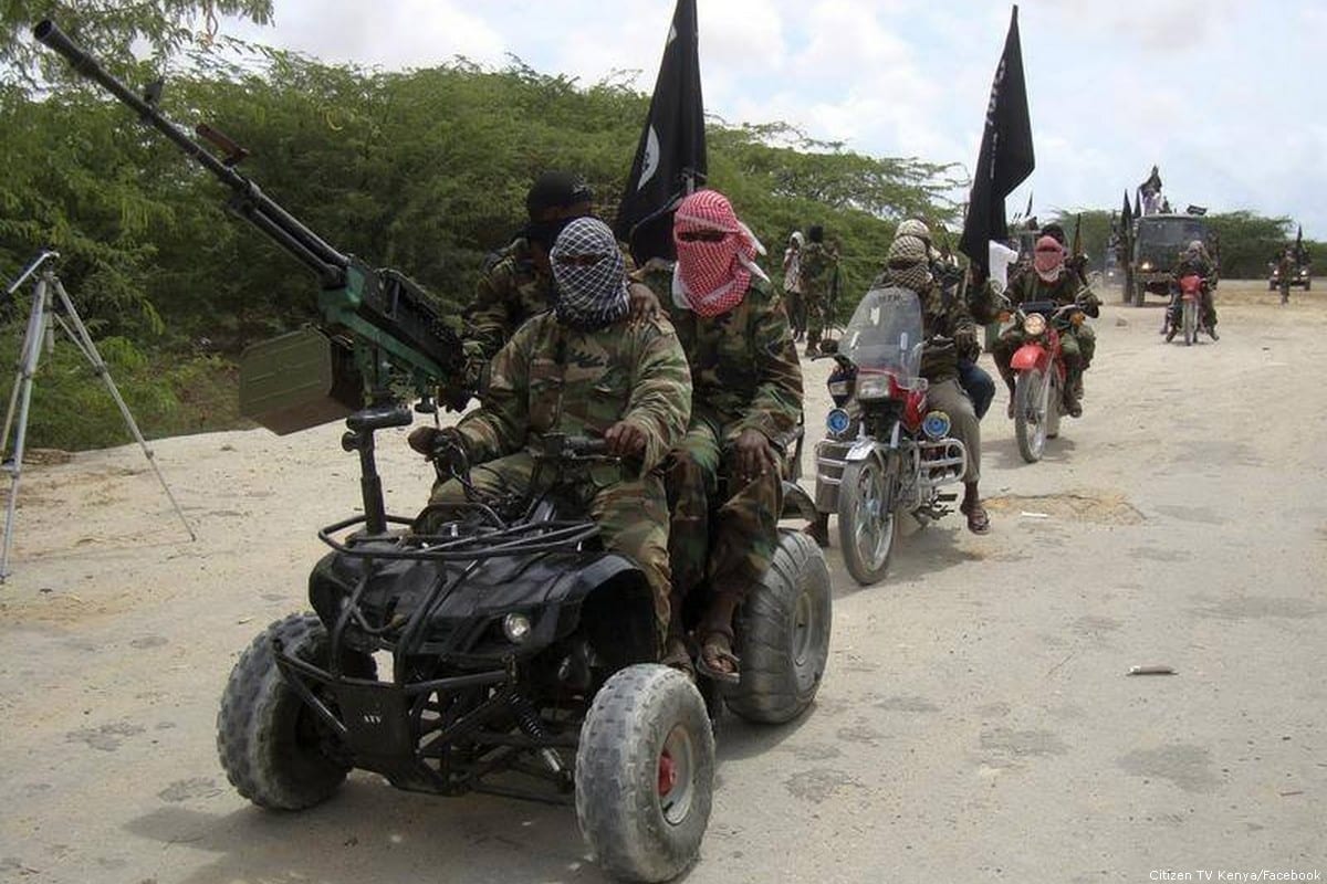 Al-Shabaab militants [Citizen TV Kenya/Facebook]