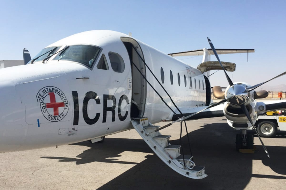 ICRC plane lands in Sana’a, Yemen [Twitter]