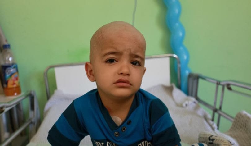 Three-year-old Luay from Gaza has been transferred to the occupied West Bank for cancer treatment