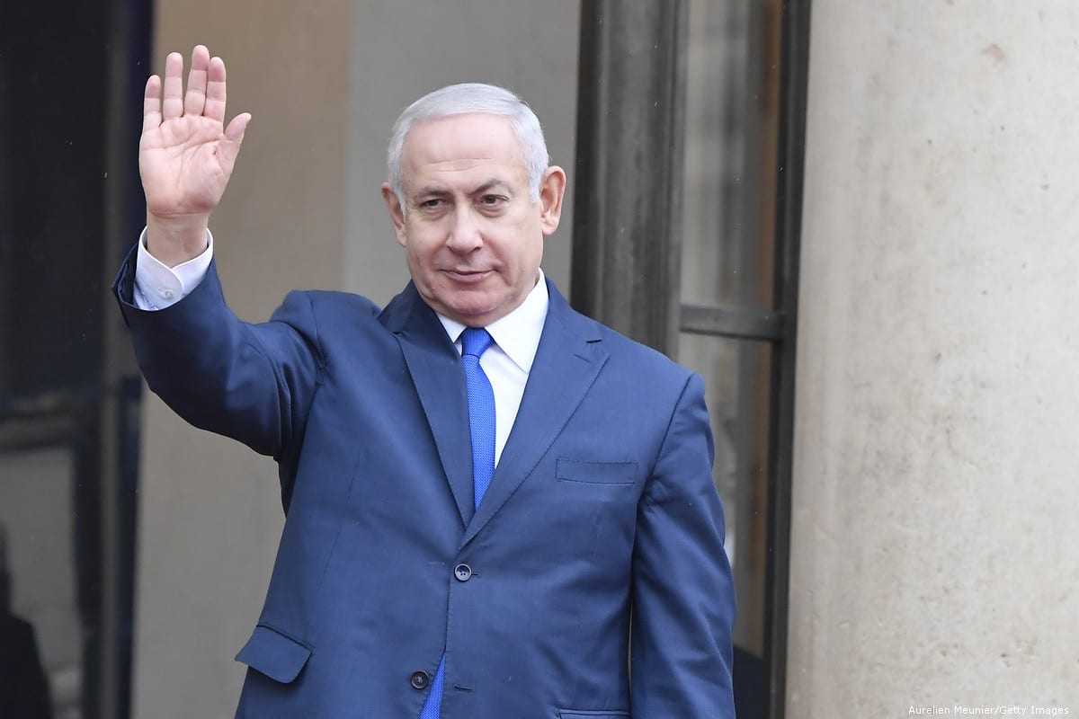 Prime Minister of Israel Benjamin Netanyahu in Paris, France on 11 November 2018 [Aurelien Meunier/Getty Images]