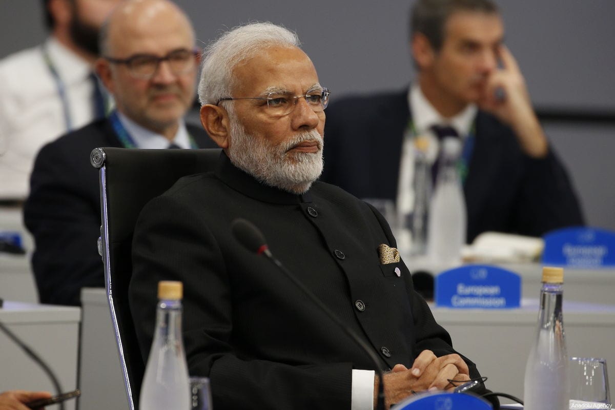 Prime Minister of India Narendra Modi in Argentina on 30 November 2018 [Murat Kaynak/Anadolu Agency]