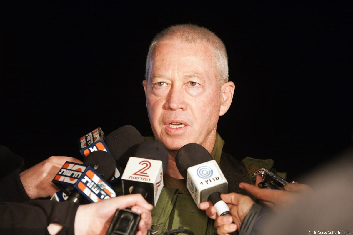 Israeli Officer General Yoav Gallant, chief of the south command, holds a press conference near the border with the Gaza Strip on 26 March 2010 [Jack Guez/AFP/Getty Images]