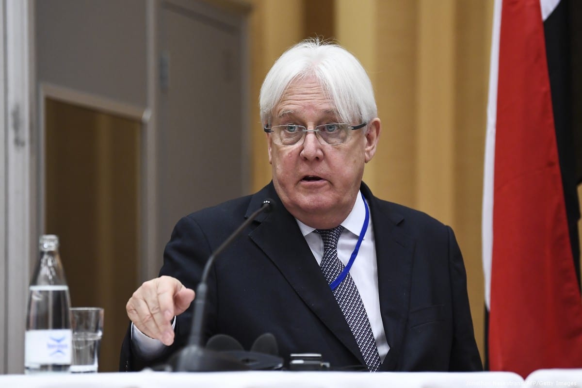 UN special envoy to Yemen Martin Griffiths in Sweden, on 13 December 2018 [Jonathan Nackstrand/AFP/Getty Images]