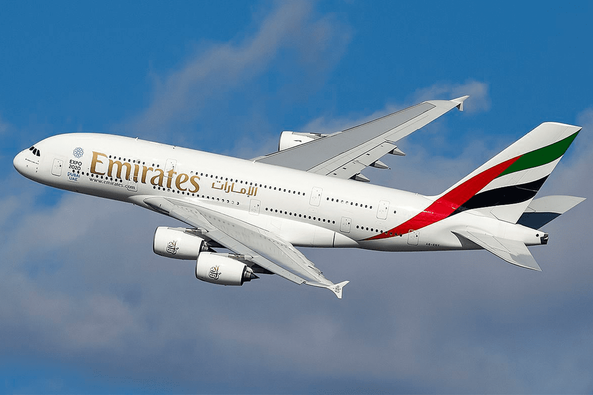 Airbus A380 from Emirates Airlines [Wikipedia]