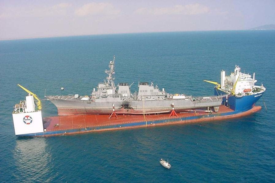 MV Blue Marlin carrying USS Cole