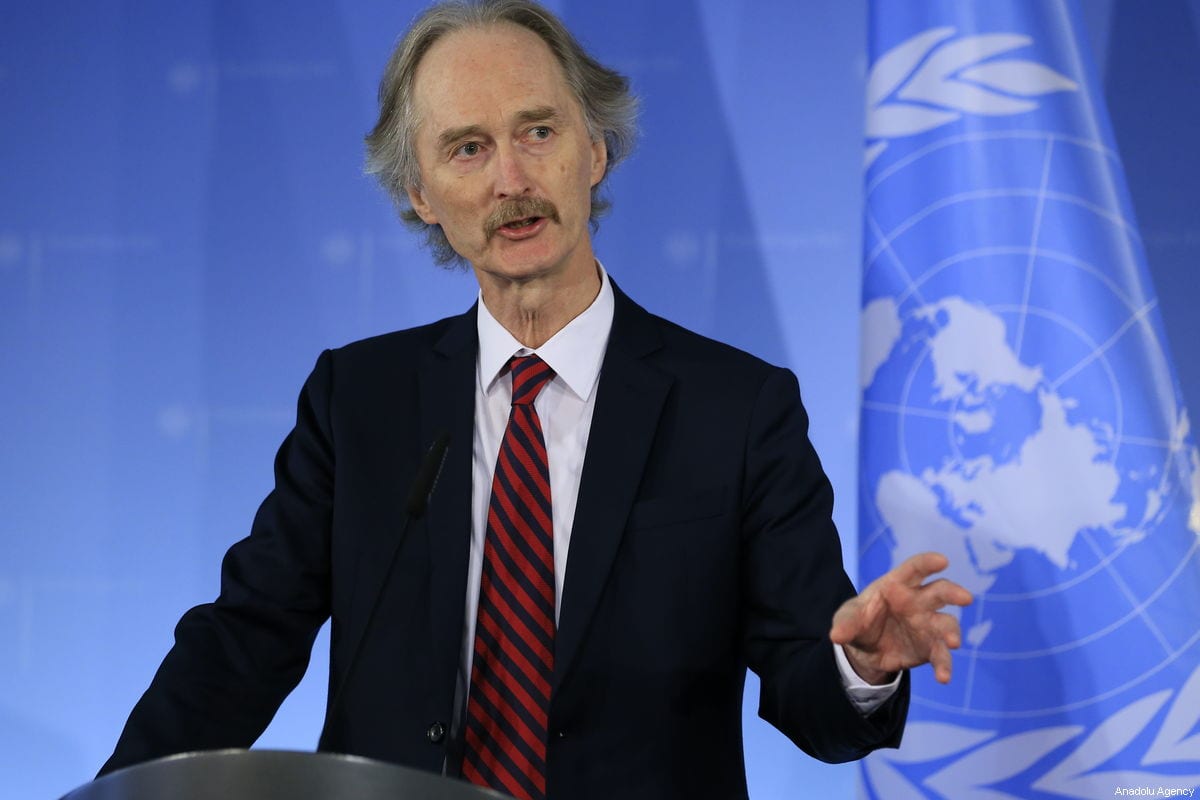 The United Nations (UN) Special Envoy for Syria Geir Pedersen. [Abdülhamid Hoşbaş - Anadolu Agency]