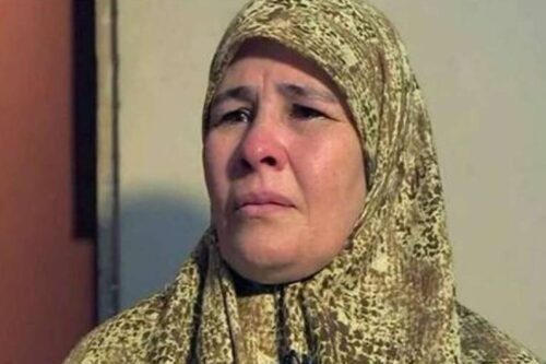 Umm Zubeida, the mother of Zubeida Ibrahim Yousef, who was arrested after publicly speaking about the disappearance and rape of her daughter by Egyptian security forces [Facebook]
