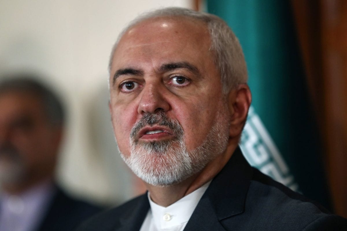 Iranian Foreign Minister Mohammad Javad Zarif looks on as he gives a press conference in Ankara, Turkey, on 17 April 2019 [Adem ALTAN/AFP/Getty]