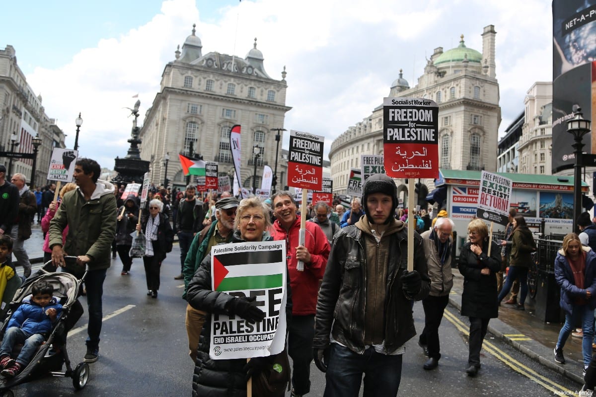 Thousands march for Palestine in London Middle East Monitor
