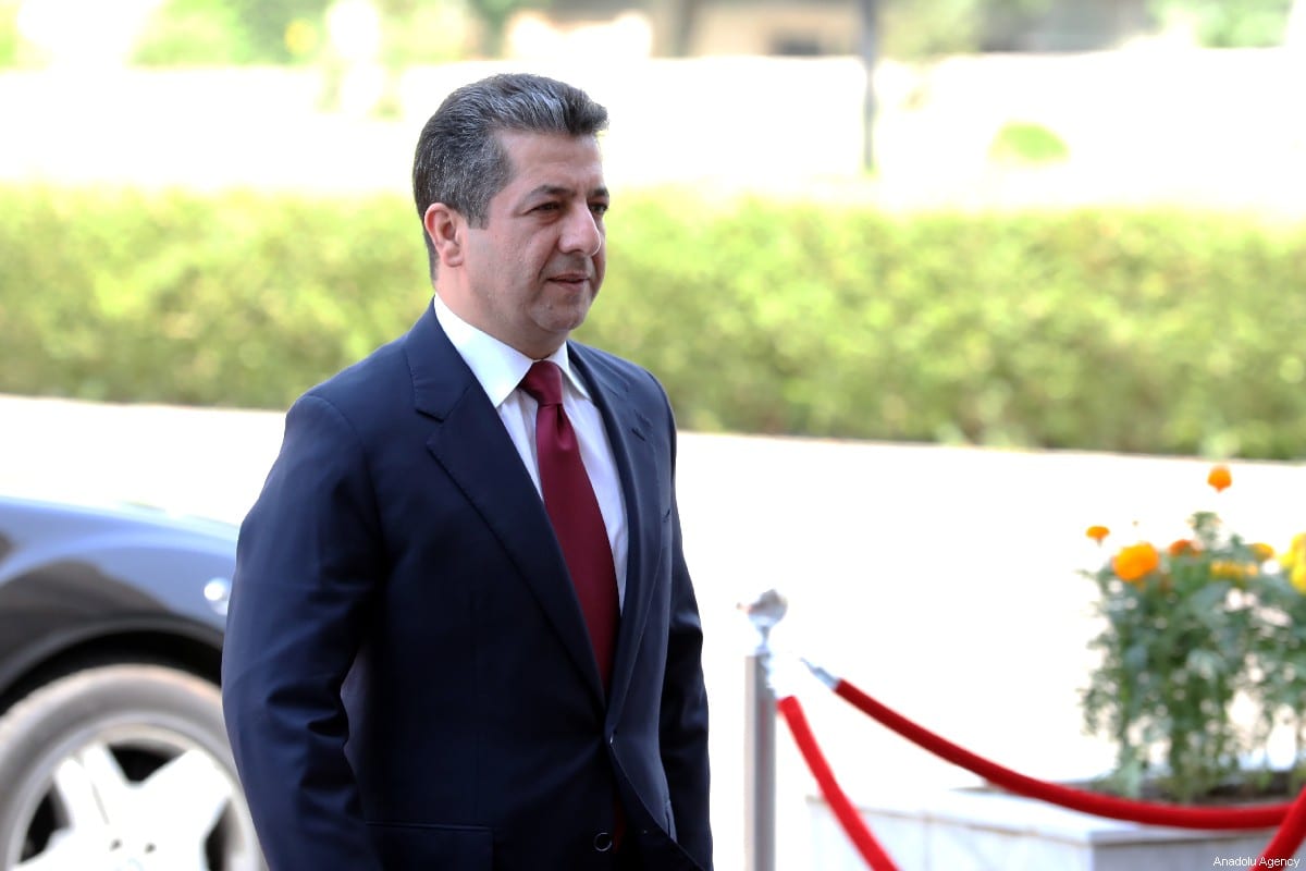 Masrour Barzani, new prime minister of the Kurdish Regional Government (KRG) arrives at the parliament in Erbil, Iraq on 10 July 2019. [Yunus Keleş - Anadolu Agency]