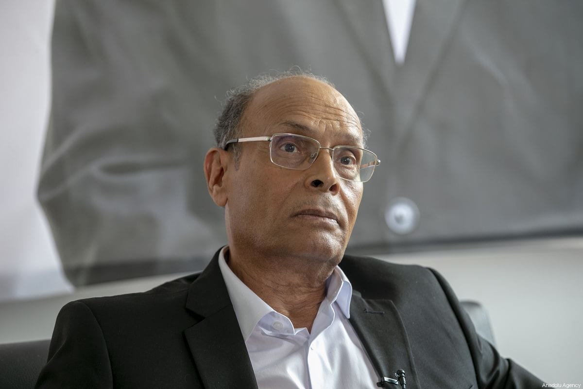 Former Tunisian President Moncef Marzouki in Tunis, Tunisia on 1 September 2019 [Yassine Gaidi/Anadolu Agency]